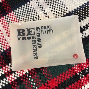 🆕FRINGE STUDIO Glass “Be Merry” Trinket Tray